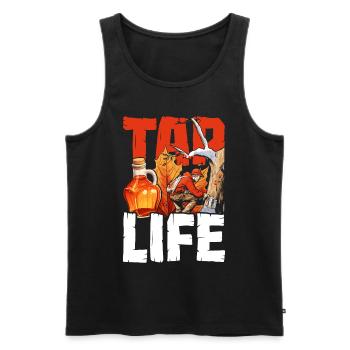 Maple Syrup Maple Tree Maple Sap Tap Life - Men's Premium Organic Tank Top - black - Front - AI Model Male 178 light (178cm)