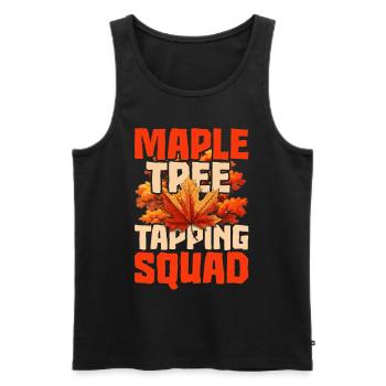 Maple Syrup Maple Sap Maple Tree Tapping Squad - Men's Premium Organic Tank Top - black - Front - AI Model Male 178 light (178cm)