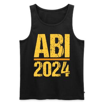 Abitur Jeunes Filles Abi Abitur 2024 - Débardeur bio Premium Homme - noir - Devant - Michal (187cm)