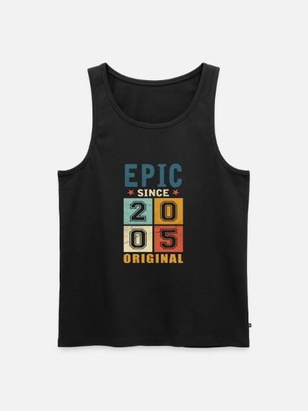 2005 Birthday Epic since - Men's Premium Organic Tank Top - black