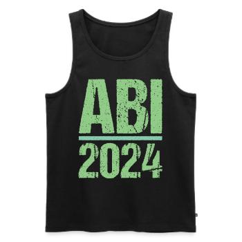 Abitur Jeunes Filles Abi Abitur 2024 - Débardeur bio Premium Homme - noir - Devant - Michal (187cm)