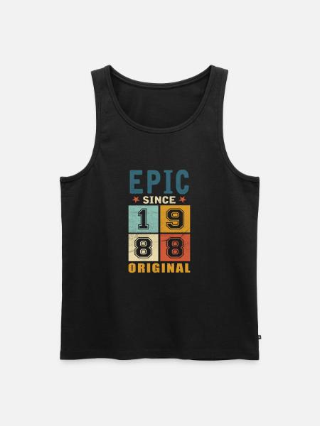 1988 Birthday Epic since - Men's Premium Organic Tank Top - black