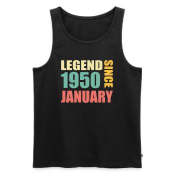 21. Geburtstag Dezember Jahrgang 2002 Vintage - Männer Premium Bio Tank Top - Schwarz - Vorne - Michal (187cm)