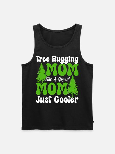 Tree Hugger Mom - Men's Premium Organic Tank Top - black