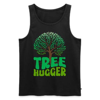 Environmentalists, nature lovers - Men's Premium Organic Tank Top - black - Front - AI Model Male 178 light (178cm)