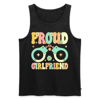 Police Officer Girlfriend Law Enforcement - Men's Premium Organic Tank Top - black - Front - AI Model Male 178 light (178cm)