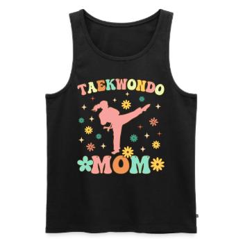 Groovy Karate Female - Men's Premium Organic Tank Top - black - Front - AI Model Male 178 light (178cm)