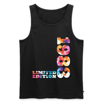 Colorful Birthday Limited Edition 1983 - Men's Premium Organic Tank Top - black - Front - Michal (187cm)