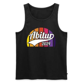 Abitur Junge Mädchen Abi Abitur 2024 - Männer Premium Bio Tank Top - Schwarz - Vorne - Michal (187cm)