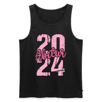 Abitur Junge Mädchen Abi Abitur 2024 - Männer Premium Bio Tank Top - Schwarz - Vorne - Michal (187cm)