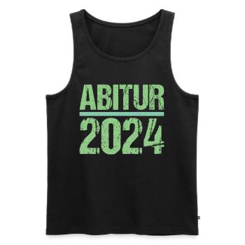 Abitur Junge Mädchen Abi Abitur 2024 - Männer Premium Bio Tank Top - Schwarz - Vorne - Michal (187cm)