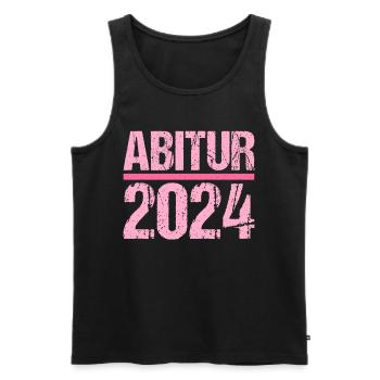 Abitur Junge Mädchen Abi Abitur 2024 - Männer Premium Bio Tank Top - Schwarz - Vorne - Michal (187cm)