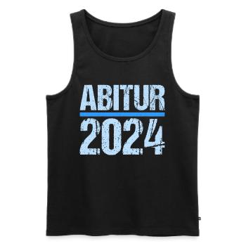 Abitur Jeunes Filles Abi Abitur 2024 - Débardeur bio Premium Homme - noir - Devant - Michal (187cm)