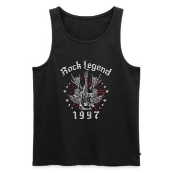 1997 anniversaire Rock Legends guitare - Débardeur bio Premium Homme - noir - Devant - Michal (187cm)