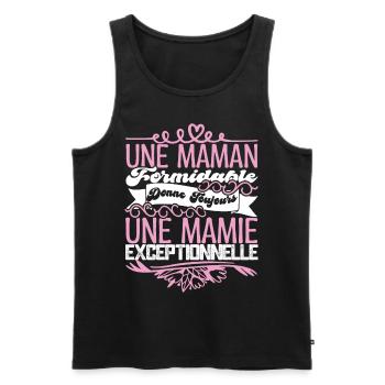 VNFEEB24Grandma Gift- An Exceptional Granny - Men's Premium Organic Tank Top - black - Front - Michal (187cm)