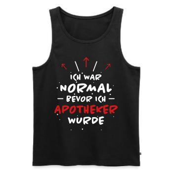 Apotheker Spruch Beruf Lustiges Apotheker Geschenk - Männer Premium Bio Tank Top - Schwarz - Vorne - Michal (187cm)