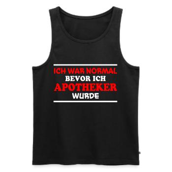 Apotheker Spruch Beruf Lustiges Apotheker Geschenk - Männer Premium Bio Tank Top - Schwarz - Vorne - Michal (187cm)