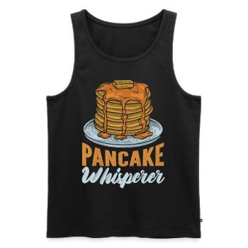 Pancake Lover Kids Pancake - Men's Premium Organic Tank Top - black - Front - AI Model Male 178 light (178cm)