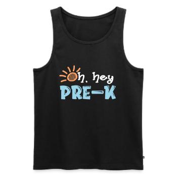 Professeur d’école maternelle Professeur drôle École élémentaire - Débardeur bio Premium Homme - noir - Devant - Michal (187cm)