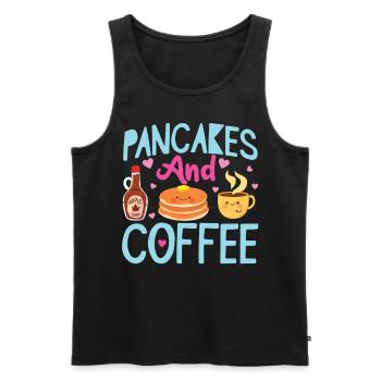 Pancake Lover Kids Pancakes And - Men's Premium Organic Tank Top - black - Front - AI Model Male 178 light (178cm)