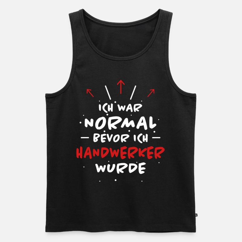 Handwerker Spruch Heimwerker Handwerker Geschenk - Männer Premium Bio Tank Top - Schwarz