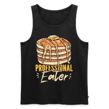Pancake Lover Kids Professional - Débardeur bio Premium Homme - noir - Devant - AI Model Male 178 light (178cm)