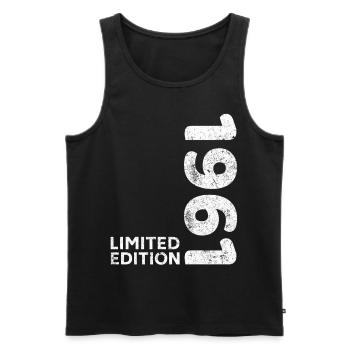 Birthday 1961 Limited Edition Vintage 1961 - Men's Premium Organic Tank Top - black - Front - Michal (187cm)