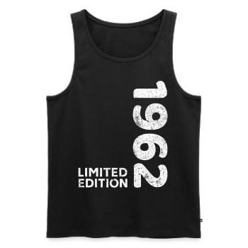 Birthday 1962 Limited Edition Vintage 1962 - Men's Premium Organic Tank Top - black - Front - Michal (187cm)