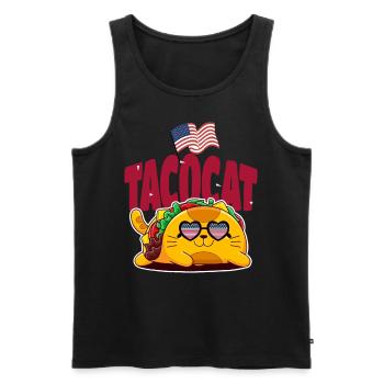 Taco - Männer Premium Bio Tank Top - Schwarz - Vorne - AI Model Male 178 light (178cm)