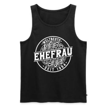 Beste Ehefrau seit 1994 30.Hochzeitstag - Männer Premium Bio Tank Top - Schwarz - Vorne - Michal (187cm)