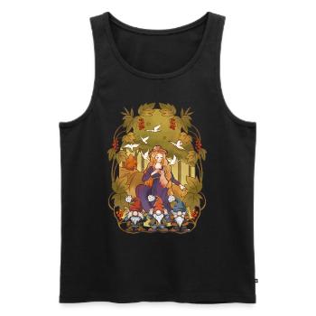 Forest Dwellers Fairy Tale Character Children Fairy Tale Dwarfs - Men's Premium Organic Tank Top - black - Front - AI Model Male 178 light (178cm)
