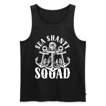 Shanty Chor Seemannslieder Sea Shanty Squad - Männer Premium Bio Tank Top - Schwarz - Vorne - AI Model Male 178 light (178cm)
