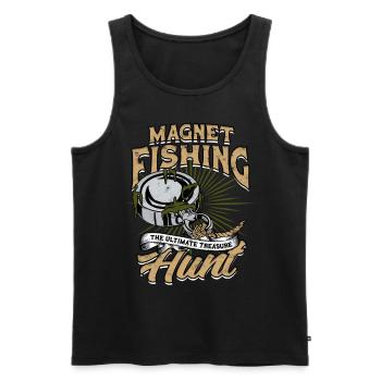Magnetfischen Magnetangeln Metallfischen - Männer Premium Bio Tank Top - Schwarz - Vorne - Michal (187cm)