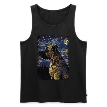 Presa Canario Starry Night - Men's Premium Organic Tank Top - black - Front - Michal (187cm)