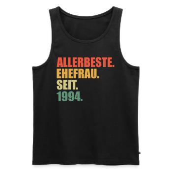 Beste Ehefrau seit 1994 30.Hochzeitstag - Männer Premium Bio Tank Top - Schwarz - Vorne - Michal (187cm)