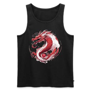 Chinese Astrology Zodiac Sign Year Of The Dragon - Männer Premium Bio Tank Top - Schwarz - Vorne - Michal (187cm)
