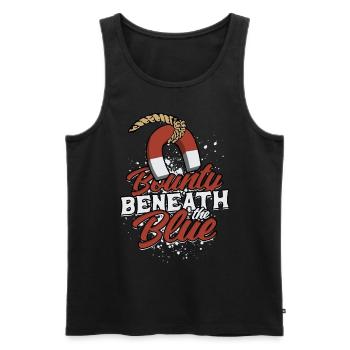 Magnet Fishing Bounty Beneath The Blue - Men's Premium Organic Tank Top - black - Front - Michal (187cm)