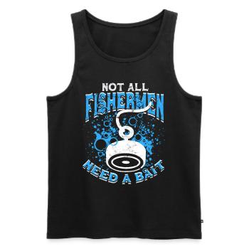Magnetfischen Magnetangeln Metallfischen - Männer Premium Bio Tank Top - Schwarz - Vorne - Michal (187cm)