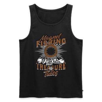 Magnetangeln Metallfischen Magnetfischen - Männer Premium Bio Tank Top - Schwarz - Vorne - Michal (187cm)