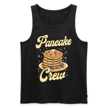 Pancake Lover Kids Pancake Crew - Männer Premium Bio Tank Top - Schwarz - Vorne - Michal (187cm)