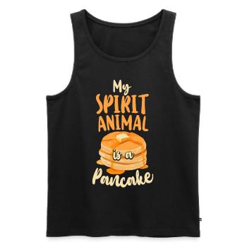 Pancake Lover Kids My Spirit - Men's Premium Organic Tank Top - black - Front - Michal (187cm)
