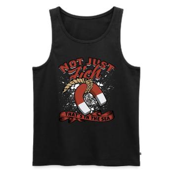 Magnetfischen Magnetangeln Metallfischen - Männer Premium Bio Tank Top - Schwarz - Vorne - Michal (187cm)