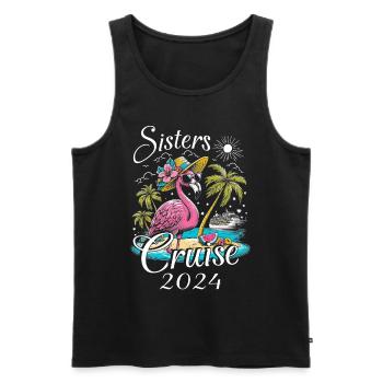 Sisters Cruise 2024 - Men's Premium Organic Tank Top - black - Front - Michal (187cm)