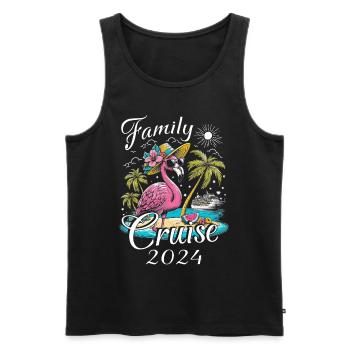 Croisière Famille 2024 - Débardeur bio Premium Homme - noir - Devant - Michal (187cm)