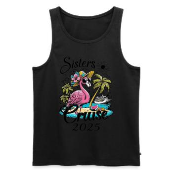Sisters Cruise 2025 - Men's Premium Organic Tank Top - black - Front - Michal (187cm)