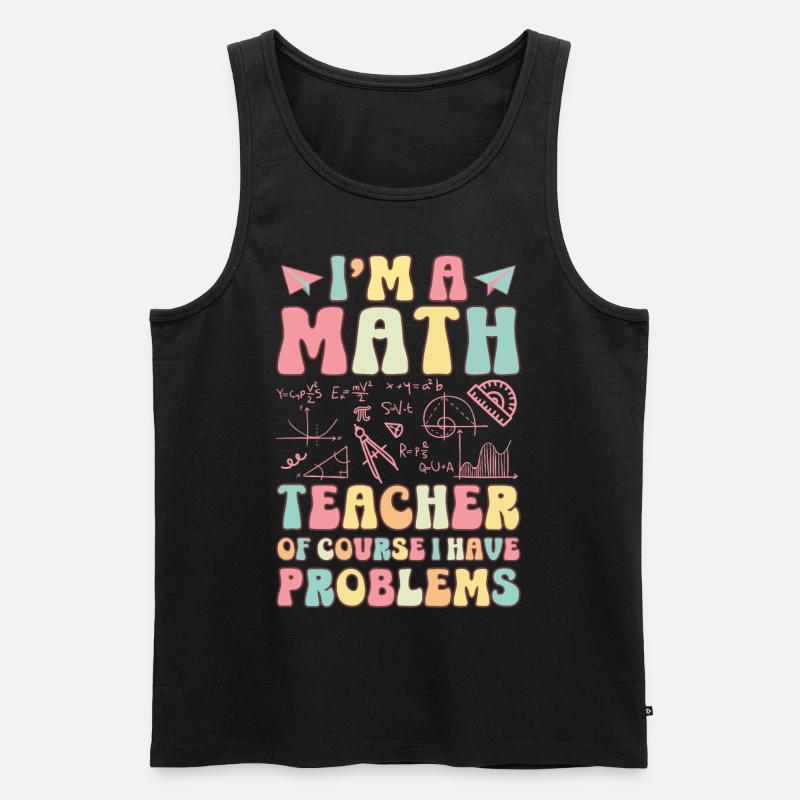 Groovy Schullehrerin - Männer Premium Bio Tank Top - Schwarz