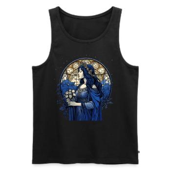 St Agnes Christian Spirituality Catholic Saint Rel - Männer Premium Bio Tank Top - Schwarz - Vorne - AI Model Male 178 light (178cm)