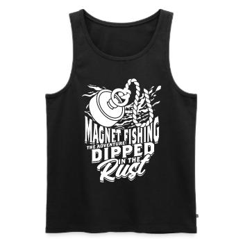 Metallfischen Magnetfischen Magnetangeln - Männer Premium Bio Tank Top - Schwarz - Vorne - Michal (187cm)