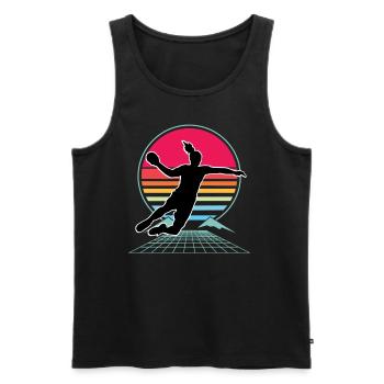 Handball, Women's Handball, Handball - Men's Premium Organic Tank Top - black - Front - Michal (187cm)