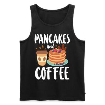 Pancake Lover Kids Pancakes And - Men's Premium Organic Tank Top - black - Front - AI Model Male 178 light (178cm)